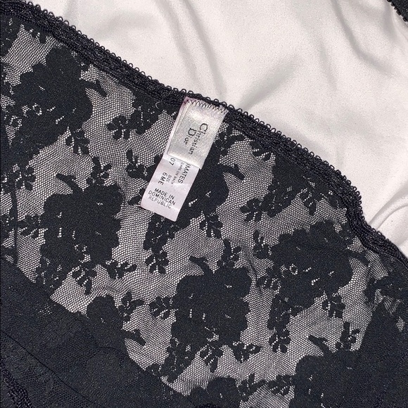 Vintage Christian Dior high cut black lace panties - Picture 10 of 15